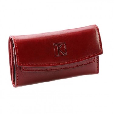 3 EN 1 porte-clés/porte-monneie. portefeuille cuir rouge ROOSO TK069 Idée cadeau homme femme