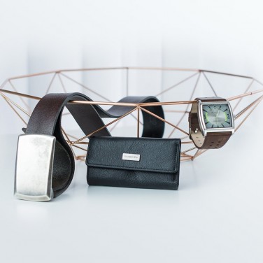 Grand portefeuille avec porte chéquier 100% cuir véritable Porte-clés OFFERT