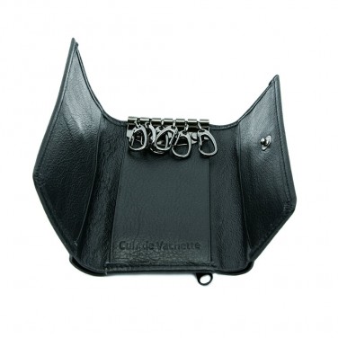 Grand portefeuille avec porte chéquier 100% cuir véritable Porte-clés OFFERT