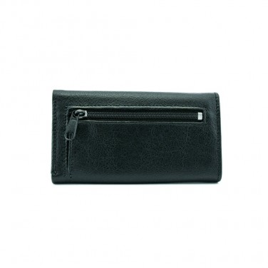 Grand portefeuille avec porte chéquier 100% cuir véritable Porte-clés OFFERT