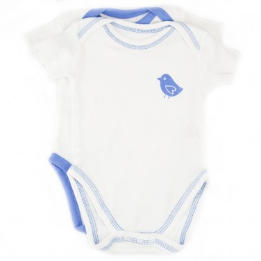 Lot de 2 - Pyjama - Body - Mixte bébé 100% Coton - 2 coloris blanc