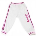 Jogging Blanc fille - Pantalon De Sport L'été - Confortable et girly