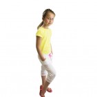 Jogging Blanc fille - Pantalon De Sport L'été - Confortable et girly