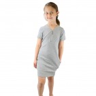 Robe pour fille GRIS "PAPILLON" 2388