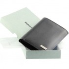 Portefeuille Design pour homme en cuir noir N772