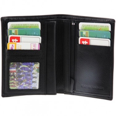Portefeuille Design pour homme en cuir noir N772