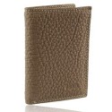 Cadeau/Achat utile - Porte cartes/billets cuir gariné Beige