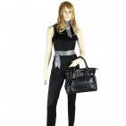 Cadeau achat utile - BANDEAU - FOULARD - ÉCHARPE - SERRE-TÊTE - CEINTURE Tout en un. à rayures noir. blanc. rouge bleu