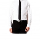 Coffret cadeau homme TKMS1 Cravate + Mouchoir + Boutons + Épingle  Rose pastel