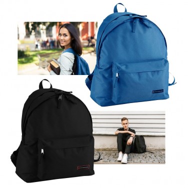 SAC À DOS BASIQUE 2CPTS BACK TO SCHOOL NOIR 42CM - Sac à Dos Loisir