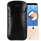 Etuis iPhone 7, étui pochette 100% Cuir + lingette Microfibre