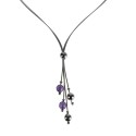 Collier femme Argent 925/1000 Perles Cristaux - Bijoux argent
