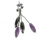 Boucles d'oreilles pendantes Argent 925 Cristaux - Bijoux - OLIVIA 483