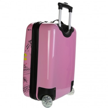 Valise enfant/fille ROSE LOVE PARIS 2031 ABS 50CM