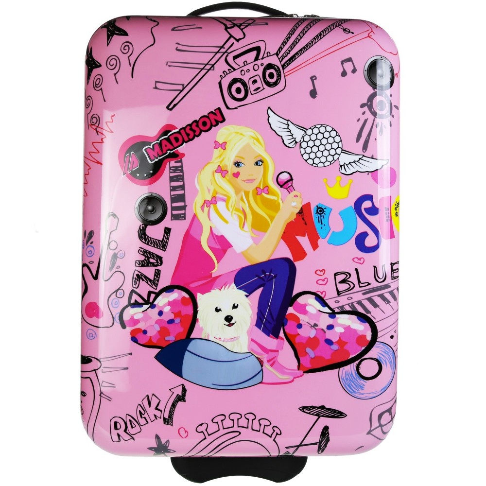 Valise enfant/fille ROSE LOVE PARIS 2031 ABS 50CM