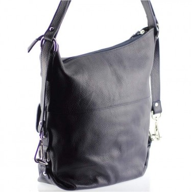 2 EN 1 Sac à main Sac à dos en cuir de vachette N1263 Marron/Taupe Achat/cadeau utile