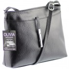 Sac bandoulière Cuir marron clair BARI N1190 Sac en cuir PRIX DU WEB