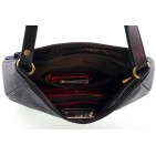 Sac bandoulière Cuir bleu marine FLORENCE N1030 Sac à main
