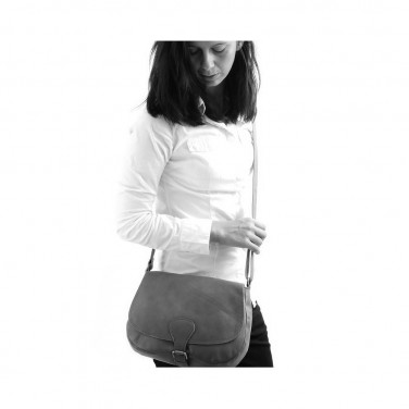 Sac bandoulière Cuir bleu marine FLORENCE N1030 Sac à main