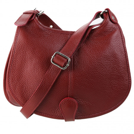 Sac bandulière Cuir marron PRATO N1016 Sac à main
