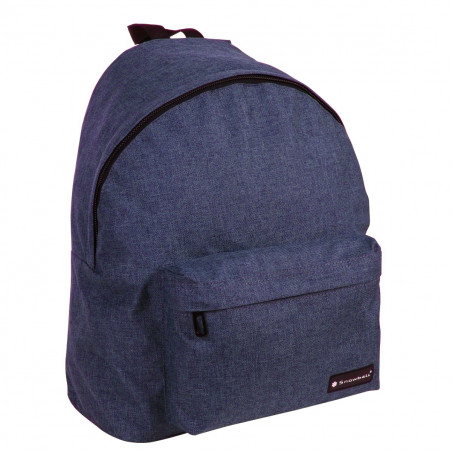 SAC À DOS BASIQUE 2CPTS BACK TO SCHOOL NOIR 42CM - Sac à Dos Loisir