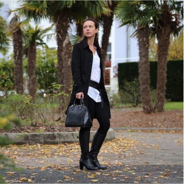 Ceinture pour femme. large à nouer en cuir de vachette - Accessoire Tendance
