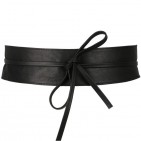 Ceinture pour femme. large à nouer en cuir de vachette - Accessoire Tendance
