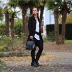 Ceinture pour femme. large à nouer en cuir de vachette - Accessoire Tendance