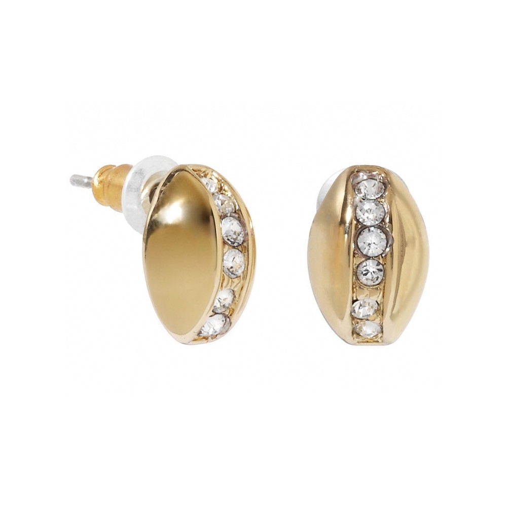 Boucles d'oreilles coccinelle plaqué or 24 carats cristaux Swarovski 595