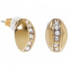 Boucles d'oreilles coccinelle plaqué or 24 carats cristaux Swarovski 595