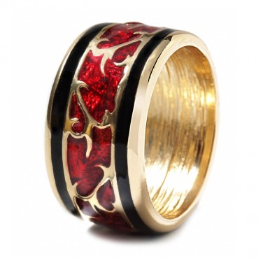 Bague anneau plaqué Or 24 carats - Bijoux fantaisie -459 T56