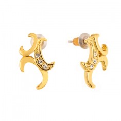 Boucles d'oreilles Plaqué Or - Cristaux Swarovski - Bijoux fantaisie -478C