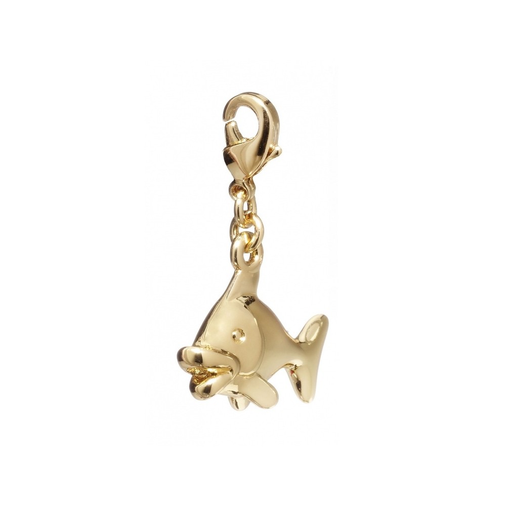 Charm poisson plaqué Or 24 carats Bijoux N996