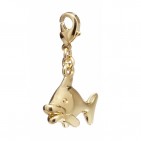 Charm poisson plaqué Or 24 carats Bijoux N996