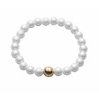 Bracelet perles d'imitation blanc nacré Classique N608