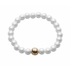 Bracelet perles d'imitation blanc nacré Classique N608
