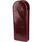 Etui "KLASIK" 100% CUIR, étui à lunettes de vue, étui en cuir véritable 18 x 7 cm