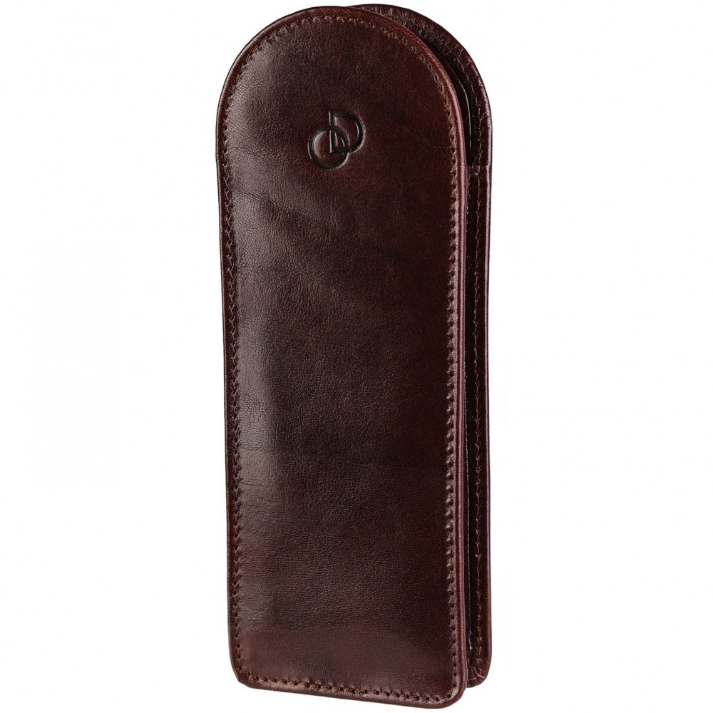 Etui "KLASIK" 100% CUIR, étui à lunettes de vue, étui en cuir véritable 18 x 7 cm