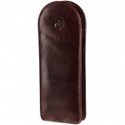 Etui "KLASIK" 100% CUIR, étui à lunettes de vue, étui en cuir véritable 18 x 7 cm