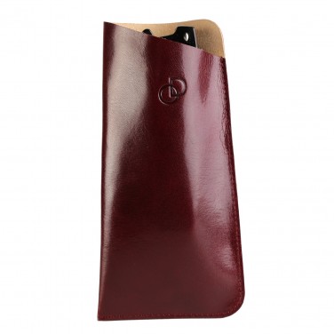 PACK Etui Lunette "CLASSIC" 100% CUIR, étui à lunettes de vue, étui cuir véritable 17 x 8,5 cm - Cordon et Chiffon