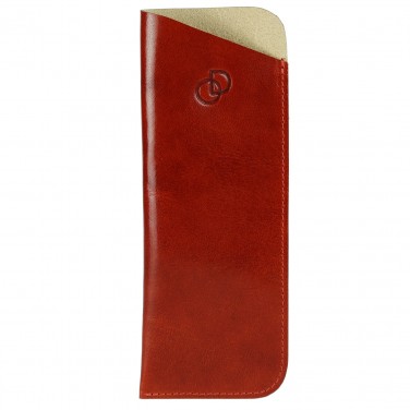 Etui "CLASIK n°1" 100% CUIR, étui à lunettes de vue, étui pochette en cuir véritable 17 x 6.5 cm + Lingette + Cordelette