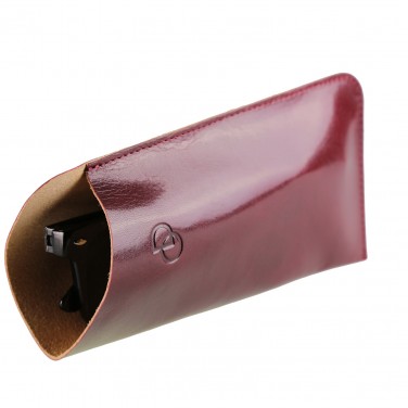 PACK Etui Lunette "CLASSIC" 100% CUIR, étui à lunettes de vue, étui cuir véritable 17 x 8,5 cm - Cordon et Chiffon
