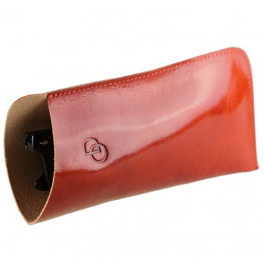 PACK Etui Lunette "CLASSIC" 100% CUIR, étui à lunettes de vue, étui cuir véritable 17 x 8,5 cm - Cordon et Chiffon