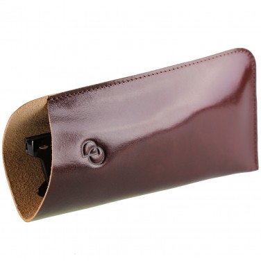 PACK Etui Lunette "CLASSIC" 100% CUIR, étui à lunettes de vue, étui cuir véritable 17 x 8,5 cm - Cordon et Chiffon