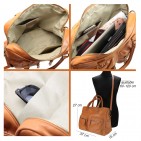 Sac à Main Femme Cuir, Sac en cuir De Vachette - Porte Main / Epaule modèle "So-CITY"
