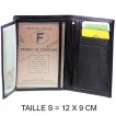 Leather Wallet - Portefeuille cuir noir - Homme / Femme - PACK Emballage Cadeau Noël, une Fête, un Anniversaire