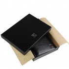 PACK Cadeau Portefeuille homme cuir noir+porte-clés+lunettes / 15x11 TK01 RFID, Noël Anniversaire Catalogue   Produits