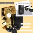 PACK Cadeau Portefeuille homme cuir noir+porte-clés+lunettes / 15x11 TK01 RFID, Noël Anniversaire Catalogue Produits