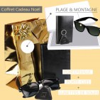 PACK Cadeau Portefeuille homme cuir noir+porte-clés+lunettes / 15x11 TK01 RFID, Noël Anniversaire Catalogue   Produits