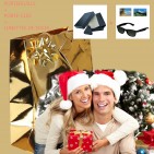 PACK Cadeau Portefeuille homme cuir noir+porte-clés+lunettes / 15x11 TK01 RFID, Noël Anniversaire Catalogue   Produits